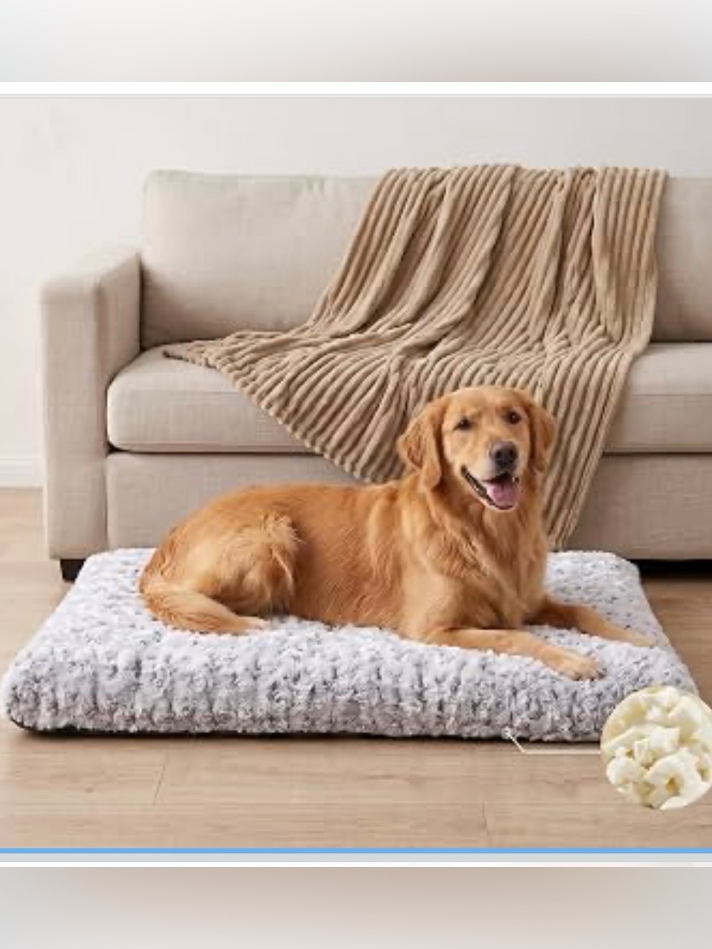 washable orthopedic dog bed medium size dog crate bed mat 36” gray